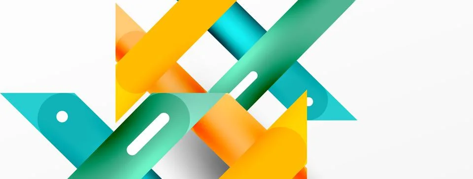 Background overlapping lines. Dynamic lines abstract wallpaper. Straight lines Stock Illustration