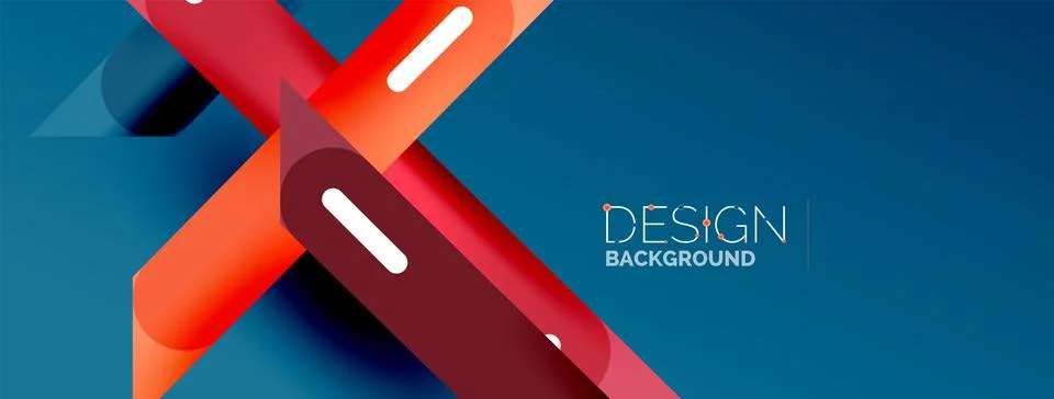 Background overlapping lines. Dynamic lines abstract wallpaper. Straight lines Stock Illustration