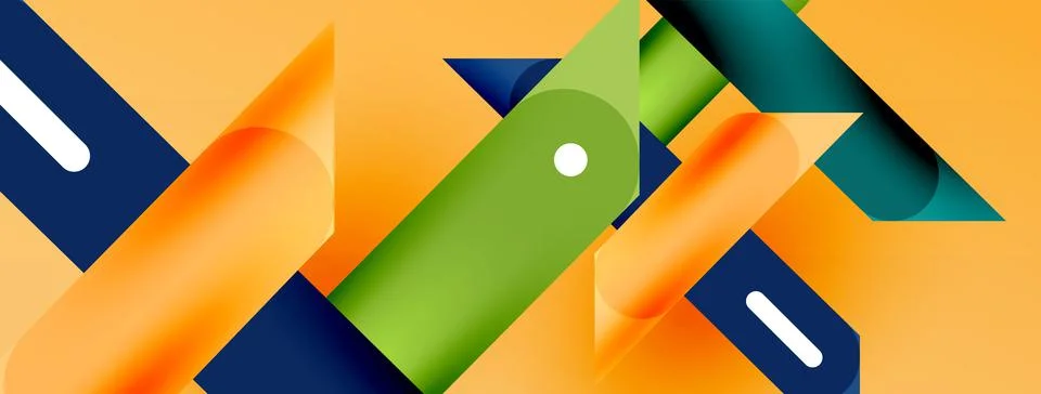 Background overlapping lines. Dynamic lines abstract wallpaper. Straight lines Stock Illustration