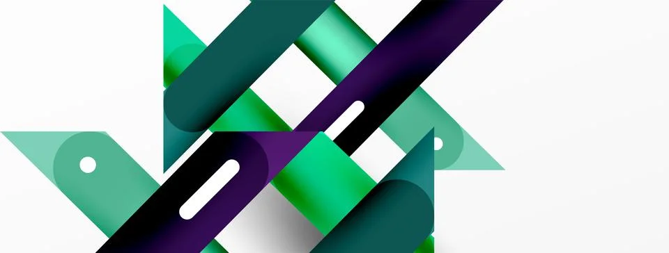 Background overlapping lines. Dynamic lines abstract wallpaper. Straight lines Stock Illustration