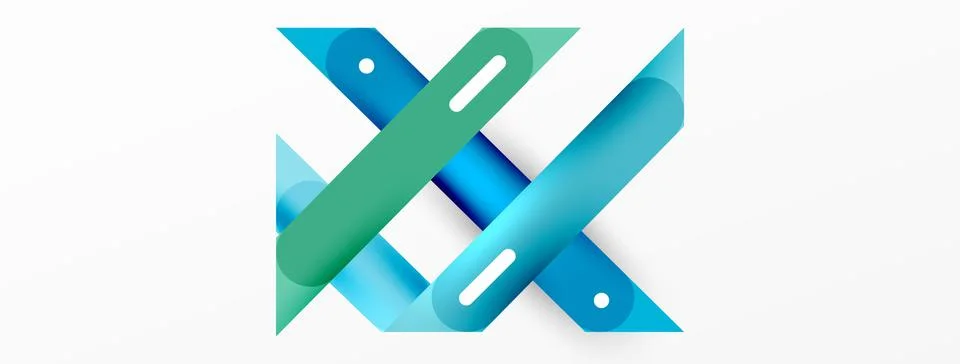 Background overlapping lines. Dynamic lines abstract wallpaper. Straight lines Stock Illustration