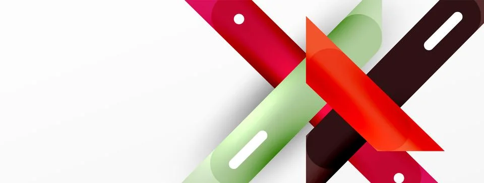Background overlapping lines. Dynamic lines abstract wallpaper. Straight lines Stock Illustration