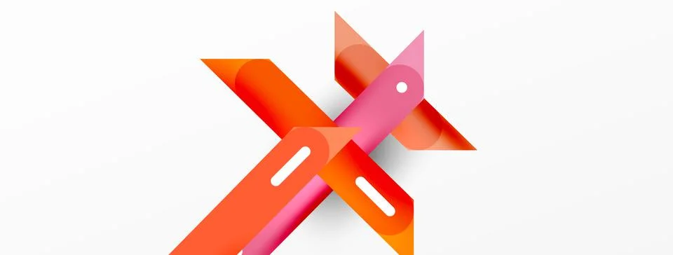 Background overlapping lines. Dynamic lines abstract wallpaper. Straight lines Stock Illustration