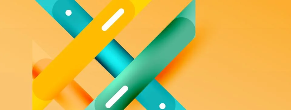 Background overlapping lines. Dynamic lines abstract wallpaper. Straight lines Illustrazione stock
