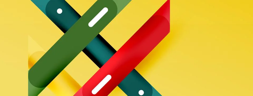 Background overlapping lines. Dynamic lines abstract wallpaper. Straight lines Stock Illustration