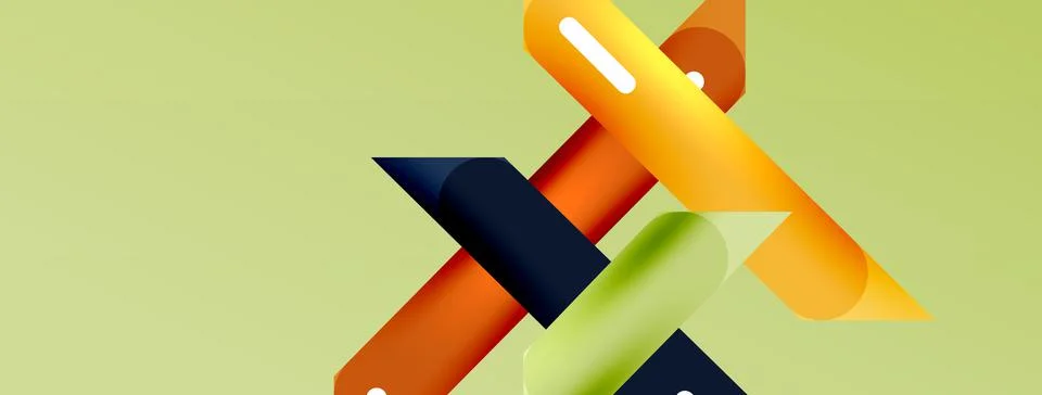 Background overlapping lines. Dynamic lines abstract wallpaper. Straight lines Stock Illustration