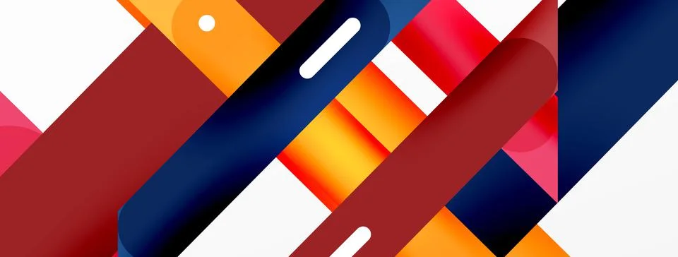 Background overlapping lines. Dynamic lines abstract wallpaper. Straight lines Stock Illustration
