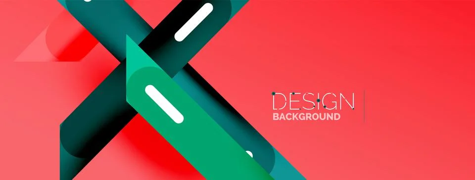 Background overlapping lines. Dynamic lines abstract wallpaper. Straight lines Stock Illustration