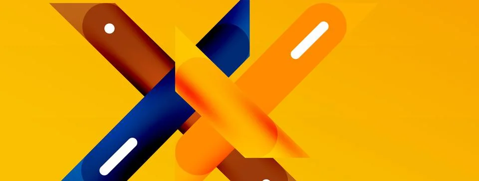 Background overlapping lines. Dynamic lines abstract wallpaper. Straight lines Stock Illustration
