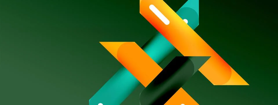 Background overlapping lines. Dynamic lines abstract wallpaper. Straight lines Stock Illustration