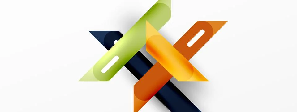 Background overlapping lines. Dynamic lines abstract wallpaper. Straight lines Stock Illustration