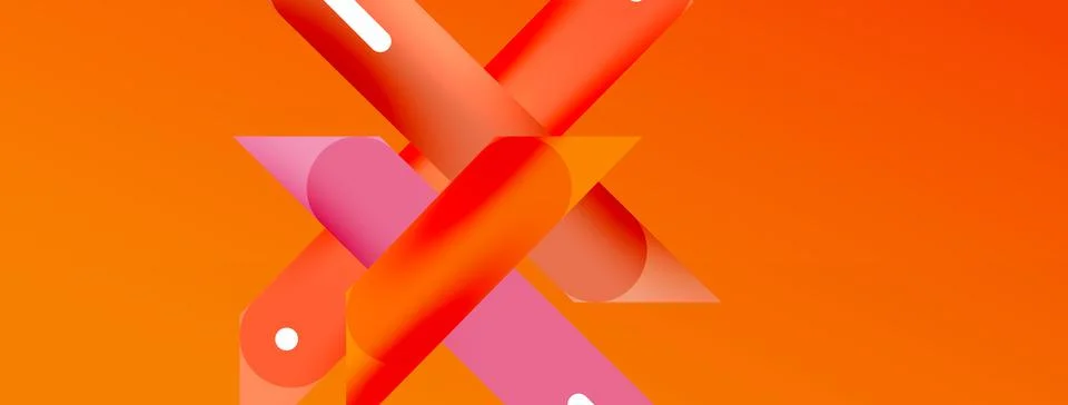 Background overlapping lines. Dynamic lines abstract wallpaper. Straight lines Stock Illustration