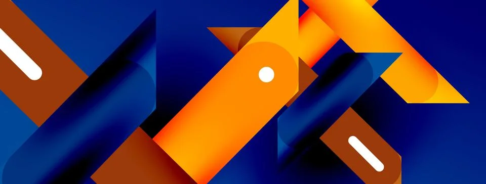 Background overlapping lines. Dynamic lines abstract wallpaper. Straight lines Stock Illustration