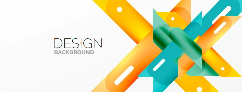 Background overlapping lines. Dynamic lines abstract wallpaper. Straight lines Stock Illustration