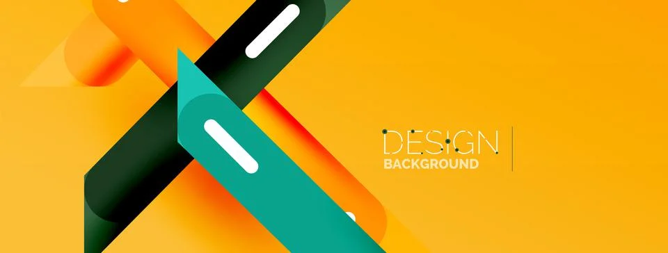 Background overlapping lines. Dynamic lines abstract wallpaper. Straight lines Stock Illustration