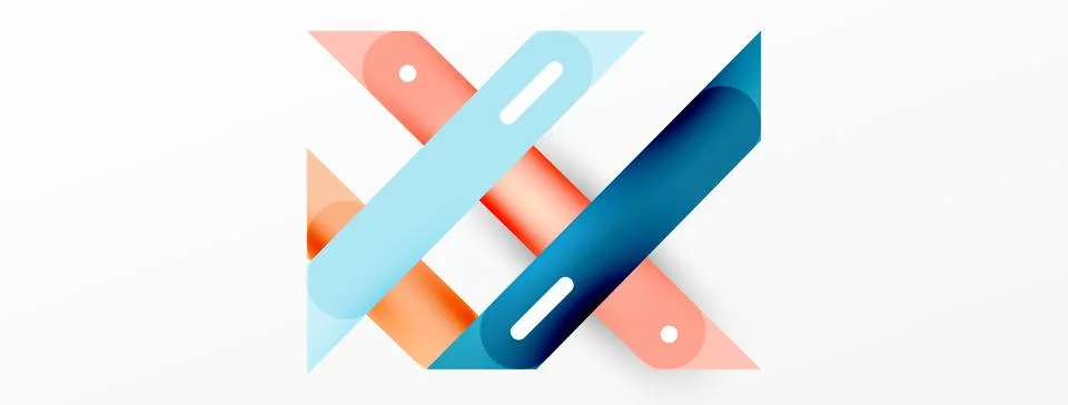 Background overlapping lines. Dynamic lines abstract wallpaper. Straight lines Stock Illustration