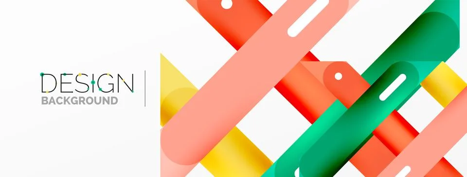 Background overlapping lines. Dynamic lines abstract wallpaper. Straight lines Stock Illustration