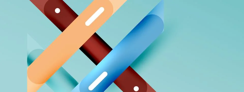 Background overlapping lines. Dynamic lines abstract wallpaper. Straight lines Stock Illustration