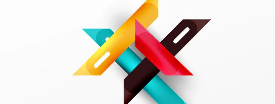 Background overlapping lines. Dynamic lines abstract wallpaper. Straight lines 스톡 일러스트