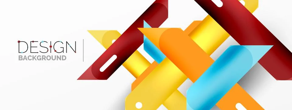 Background overlapping lines. Dynamic lines abstract wallpaper. Straight lines Stock Illustration