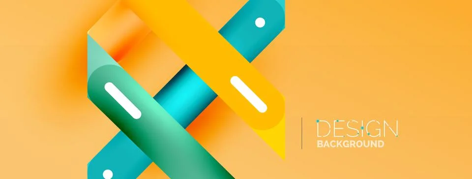 Background overlapping lines. Dynamic lines abstract wallpaper. Straight lines Stock Illustration