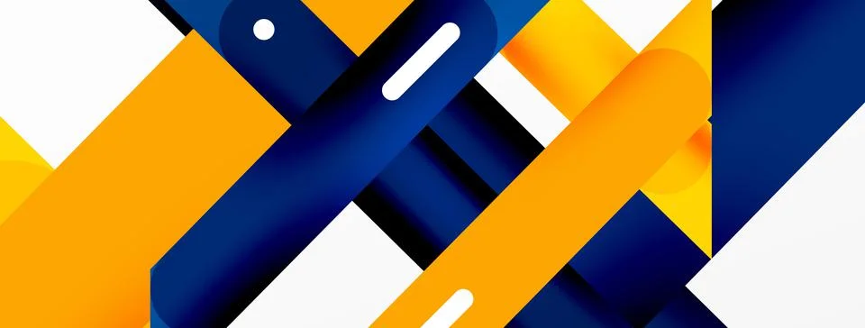 Background overlapping lines. Dynamic lines abstract wallpaper. Straight lines Stock Illustration
