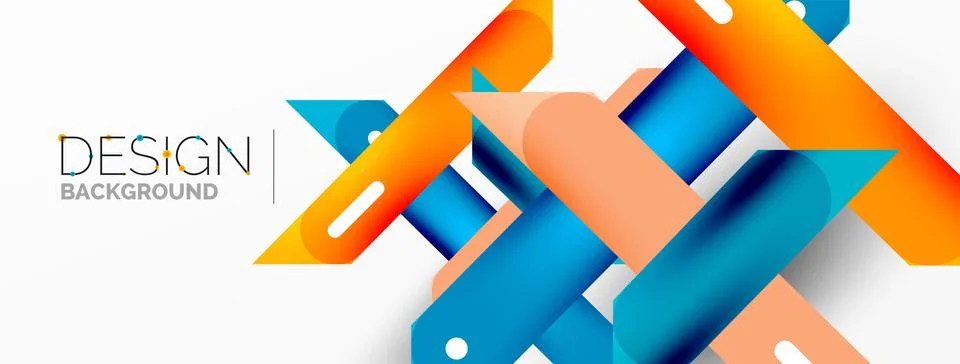 Background overlapping lines. Dynamic lines abstract wallpaper. Straight lines Stock Illustration