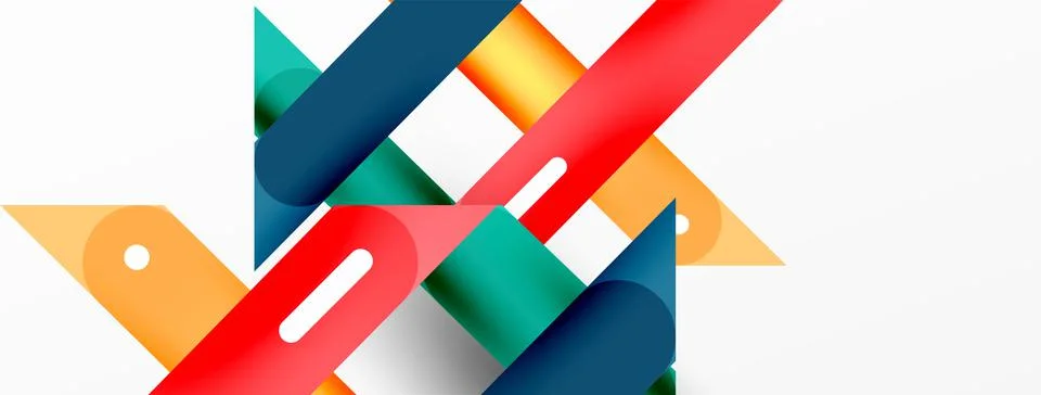 Background overlapping lines. Dynamic lines abstract wallpaper. Straight lines Illustrazione stock