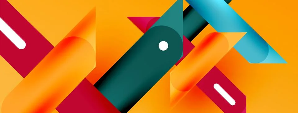 Background overlapping lines. Dynamic lines abstract wallpaper. Straight lines Stock Illustration