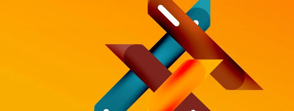 Background overlapping lines. Dynamic lines abstract wallpaper. Straight lines Stock Illustration