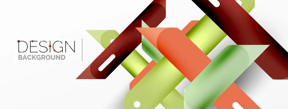 Background overlapping lines. Dynamic lines abstract wallpaper. Straight lines Stock Illustration