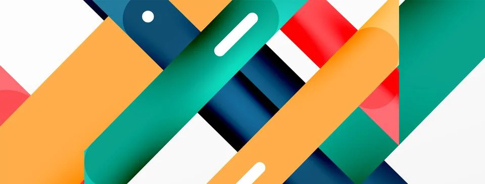 Background overlapping lines. Dynamic lines abstract wallpaper. Straight lines Stock Illustration
