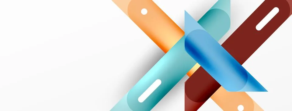 Background overlapping lines. Dynamic lines abstract wallpaper. Straight lines Stock Illustration