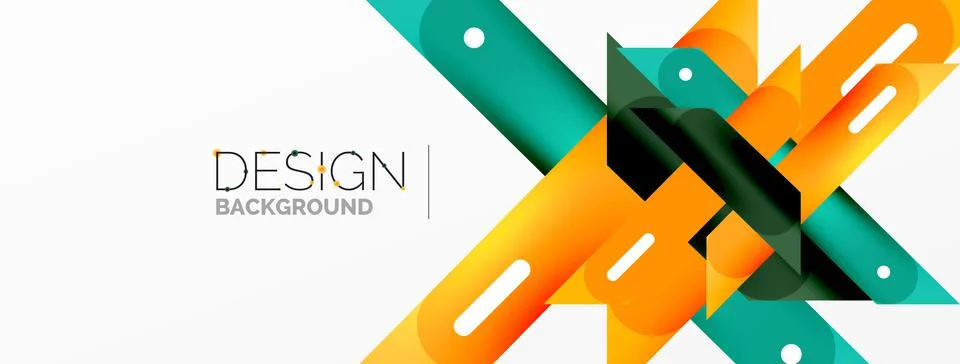 Background overlapping lines. Dynamic lines abstract wallpaper. Straight lines Stock Illustration
