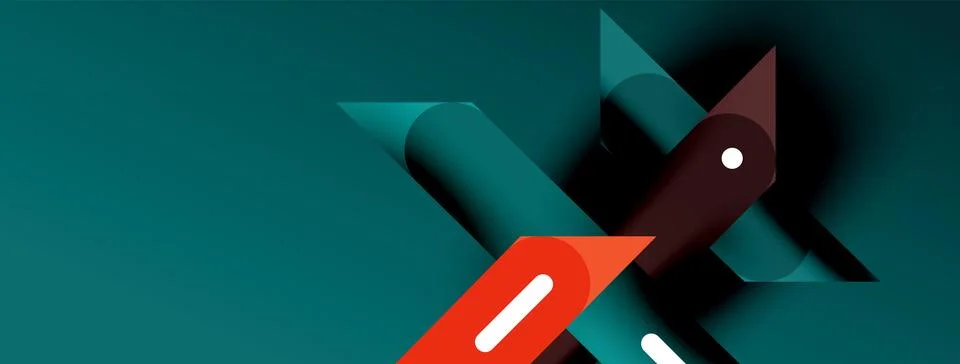 Background overlapping lines. Dynamic lines abstract wallpaper. Straight lines Stock Illustration