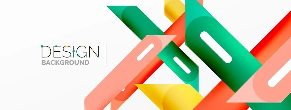 Background overlapping lines. Dynamic lines abstract wallpaper. Straight lines Stock Illustration