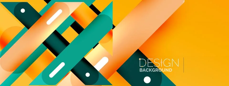 Background overlapping lines. Dynamic lines abstract wallpaper. Straight lines Stock Illustration