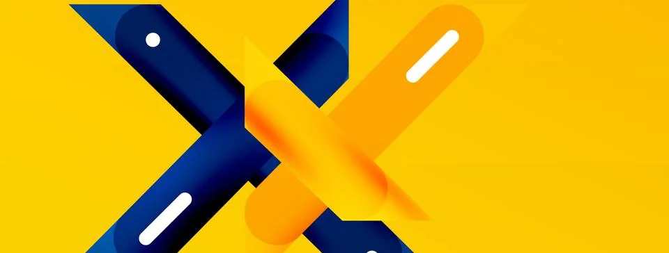 Background overlapping lines. Dynamic lines abstract wallpaper. Straight lines Stock Illustration