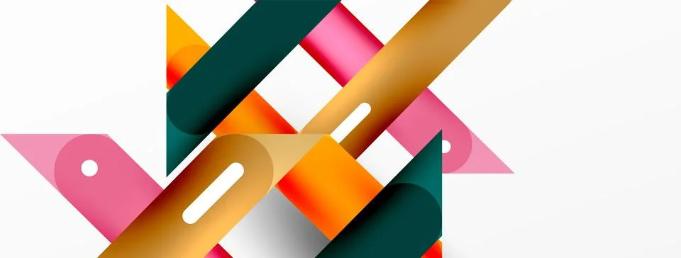 Background overlapping lines. Dynamic lines abstract wallpaper. Straight lines Stock Illustration