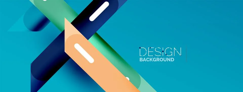 Background overlapping lines. Dynamic lines abstract wallpaper. Straight lines Stock Illustration