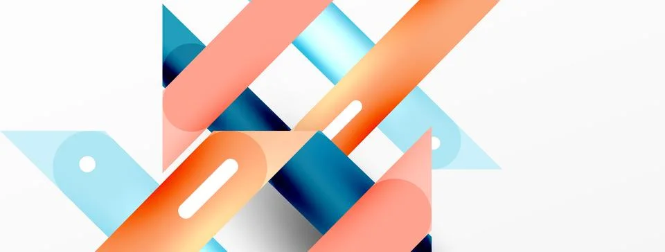 Background overlapping lines. Dynamic lines abstract wallpaper. Straight lines Stock Illustration