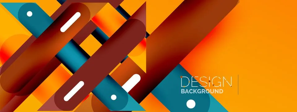 Background overlapping lines. Dynamic lines abstract wallpaper. Straight lines Stock Illustration