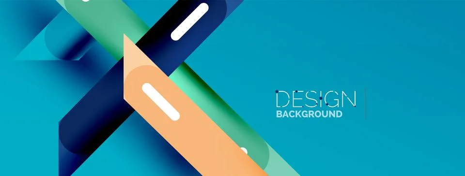 Background overlapping lines. Dynamic lines abstract wallpaper. Straight lines Stock Illustration