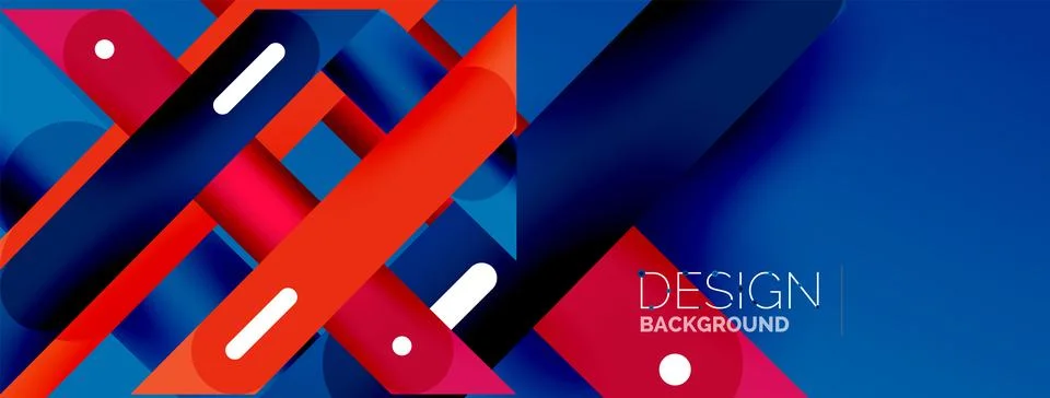 Background overlapping lines. Dynamic lines abstract wallpaper. Straight lines Illustrazione stock
