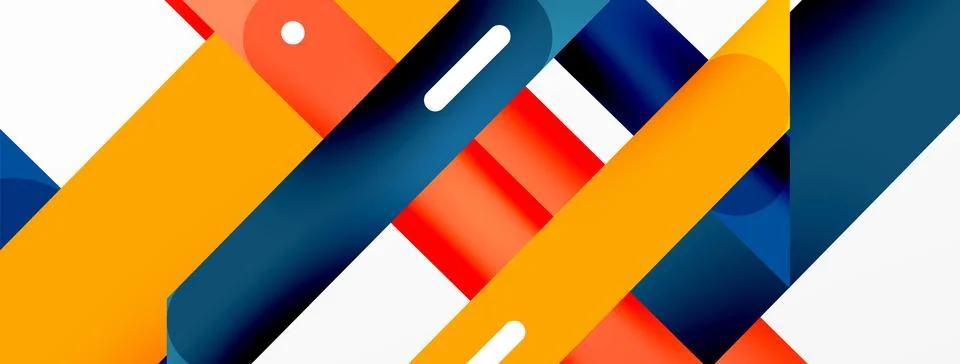 Background overlapping lines. Dynamic lines abstract wallpaper. Straight lines Illustrazione stock