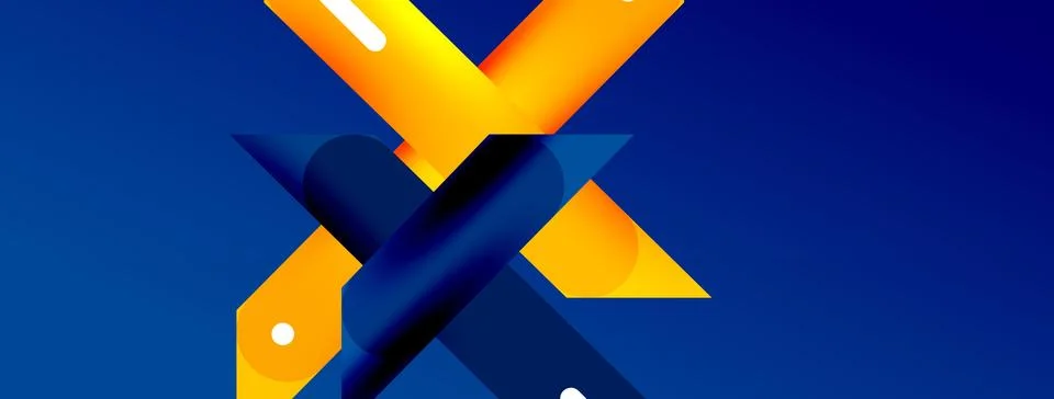 Background overlapping lines. Dynamic lines abstract wallpaper. Straight lines Illustrazione stock