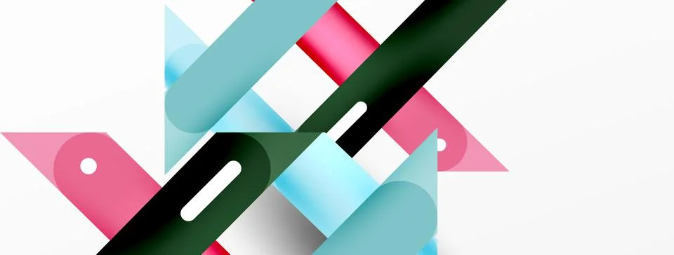 Background overlapping lines. Dynamic lines abstract wallpaper. Straight lines Illustrazione stock