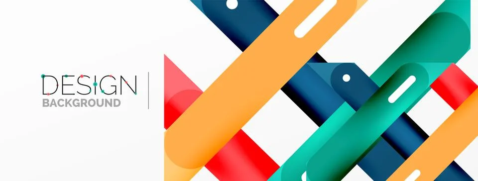 Background overlapping lines. Dynamic lines abstract wallpaper. Straight lines Stock Illustration