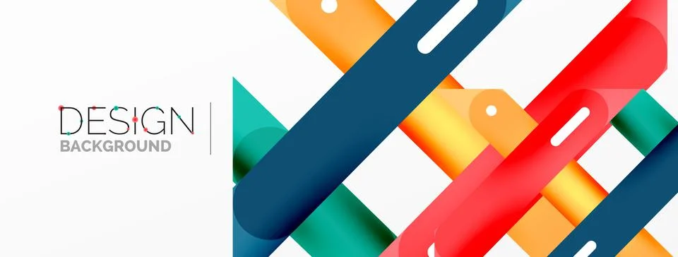Background overlapping lines. Dynamic lines abstract wallpaper. Straight lines Stock Illustration