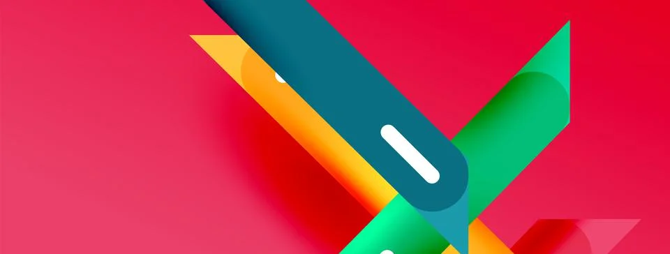 Background overlapping lines. Dynamic lines abstract wallpaper. Straight lines Stock Illustration